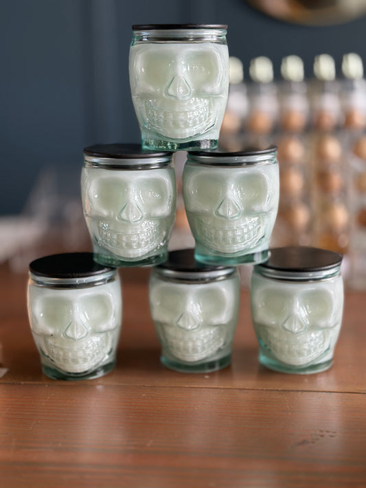 Spooky Skull Candles